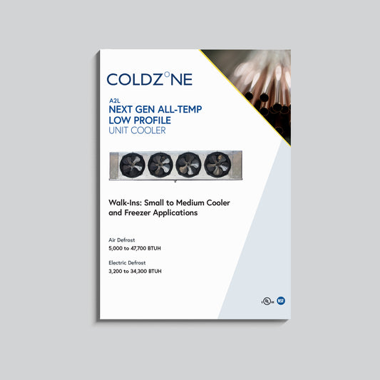 CZ-RLX-A2L Next-Gen All-Temp Low Profile Unit Cooler